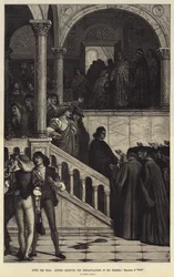 A tárgyalás után Antonio átvette barátai, Velence kereskedőjének gratulációját